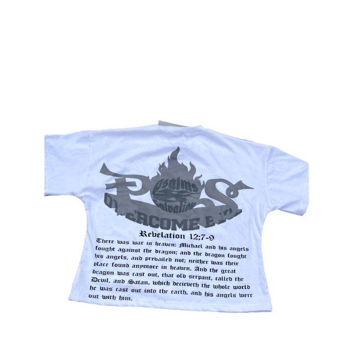 "Overcome Evil" TEE Grey