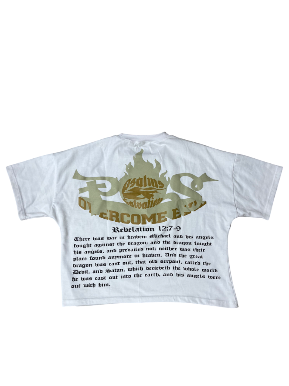 "Overcome Evil" TEE Beige