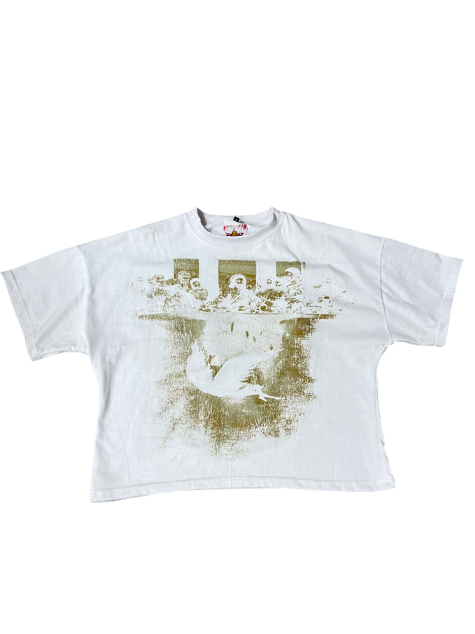 "Overcome Evil" TEE Beige