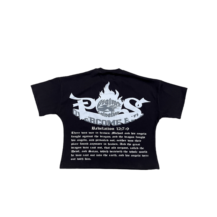 "Overcome Evil" TEE Black